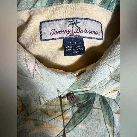 Vintage 90s Tommy Bahama Relax Fit Hawaiian 100% Silk - Picture 8 of 9